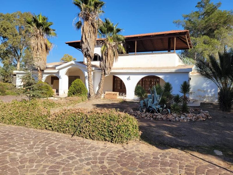 ارض مميزة مع فيلا و مسبح و بئر ماء 