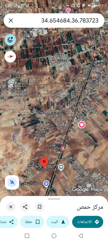 عقار صناعي برادات طريق تدمر الجديدة مفرق الجديدة الشرقية